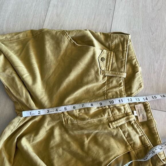 Pilcro and the Letterpress Pants Womens 28 Green Crop Button Fly - Picture 5 of 11